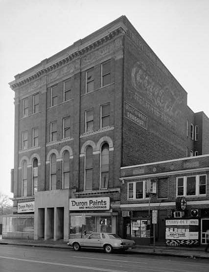 Historic image of the true reformer building. Coca Cola mural is evident.